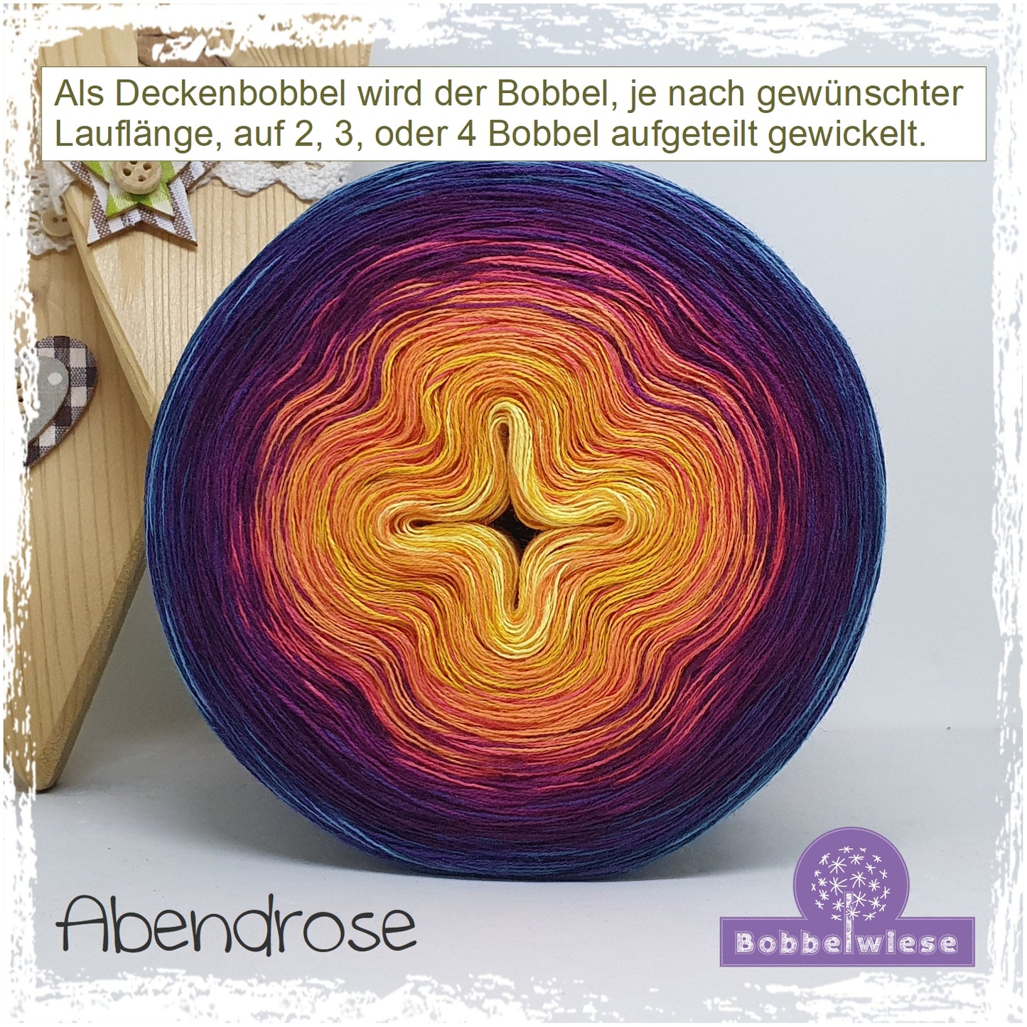 Deckenbobbel "Abendrose", ab 3000mLL