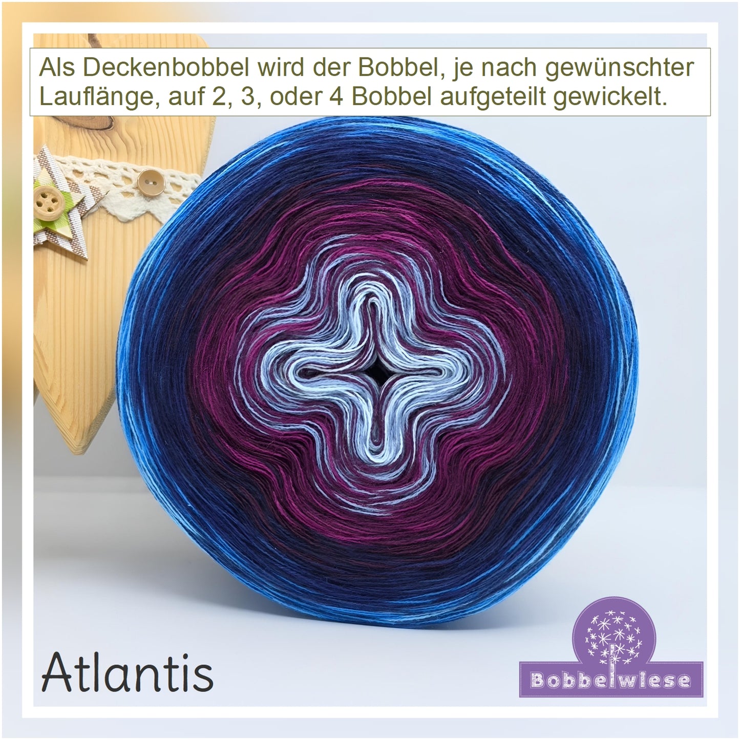 AKTION Deckenbobbel "Atlantis", große Lauflängen, mehrteilig