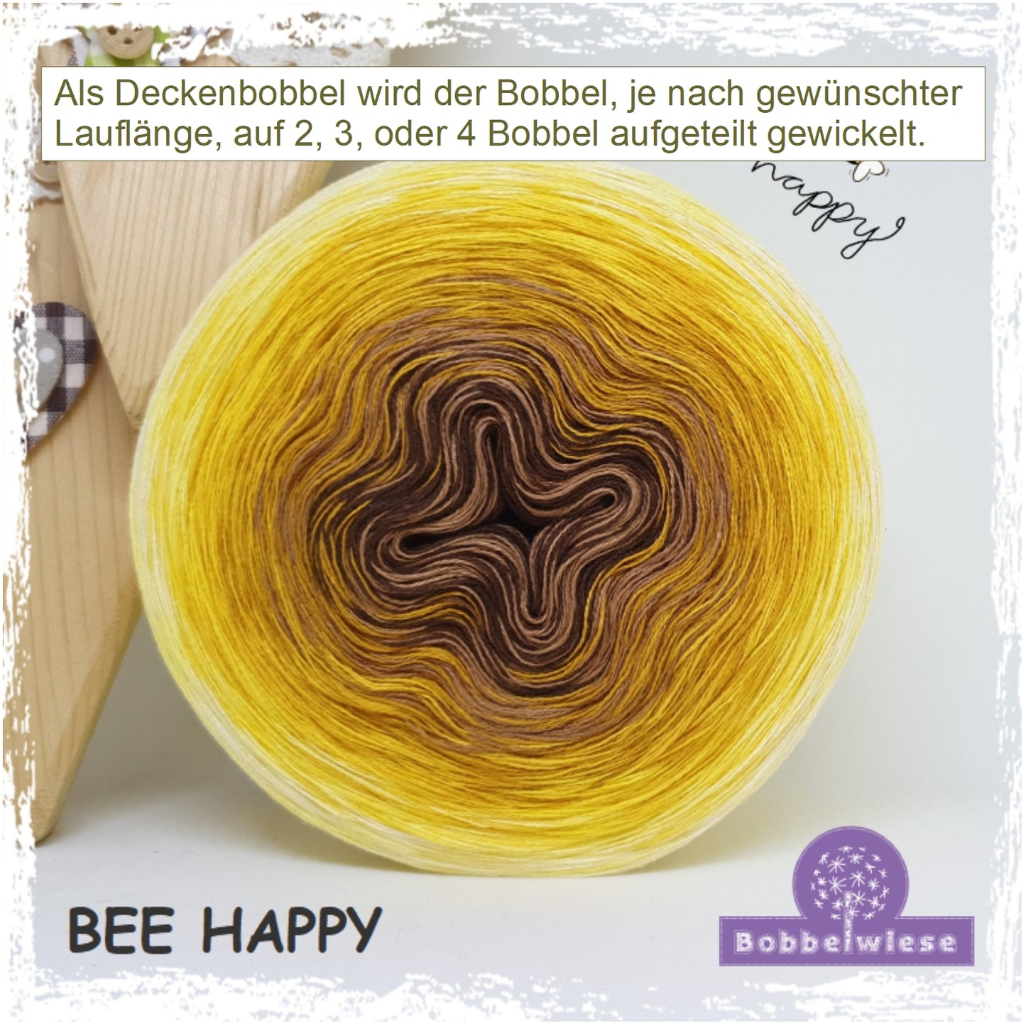 Deckenbobbel "Bee Happy", ab 3000mLL