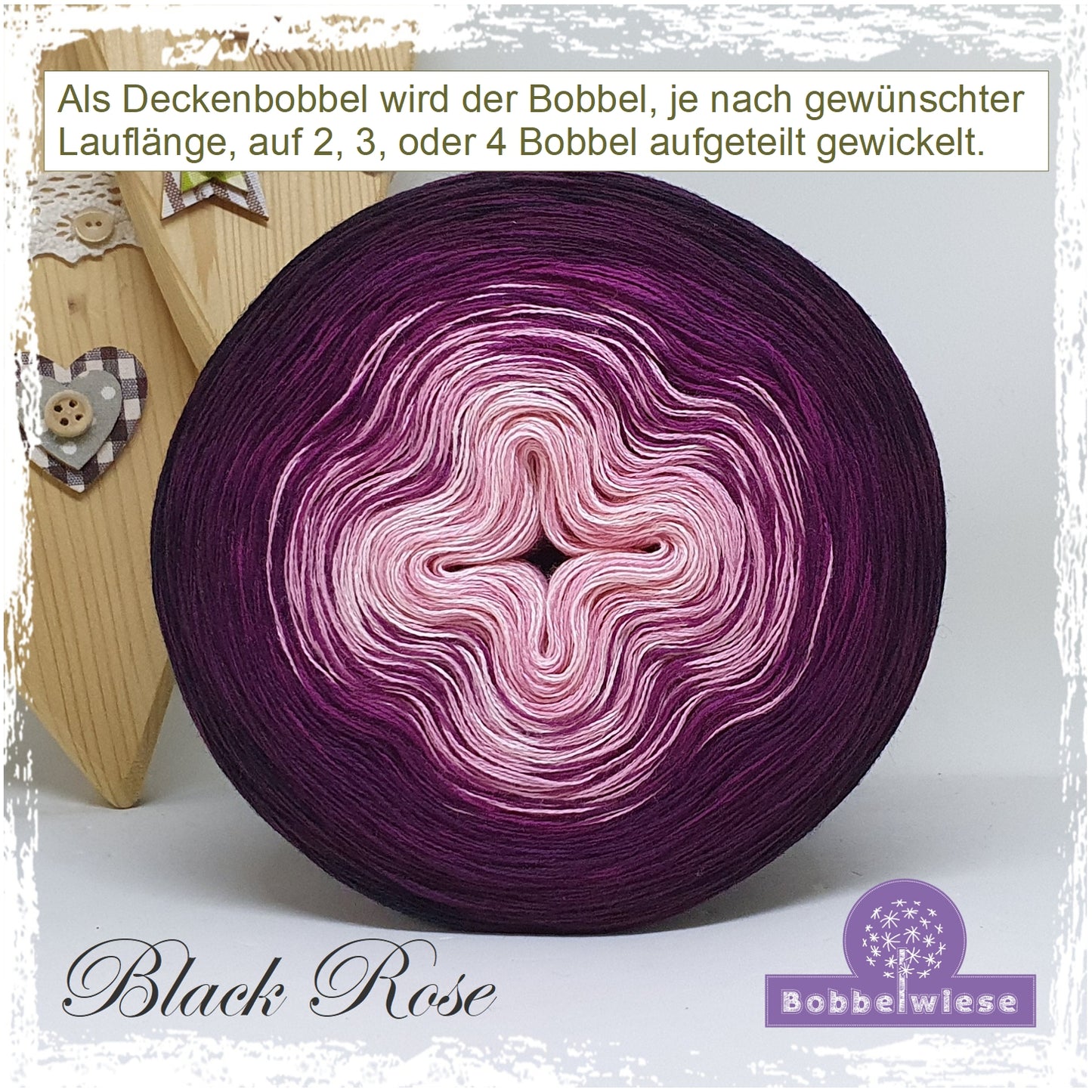 Deckenbobbel "Black Rose", ab 3000mLL