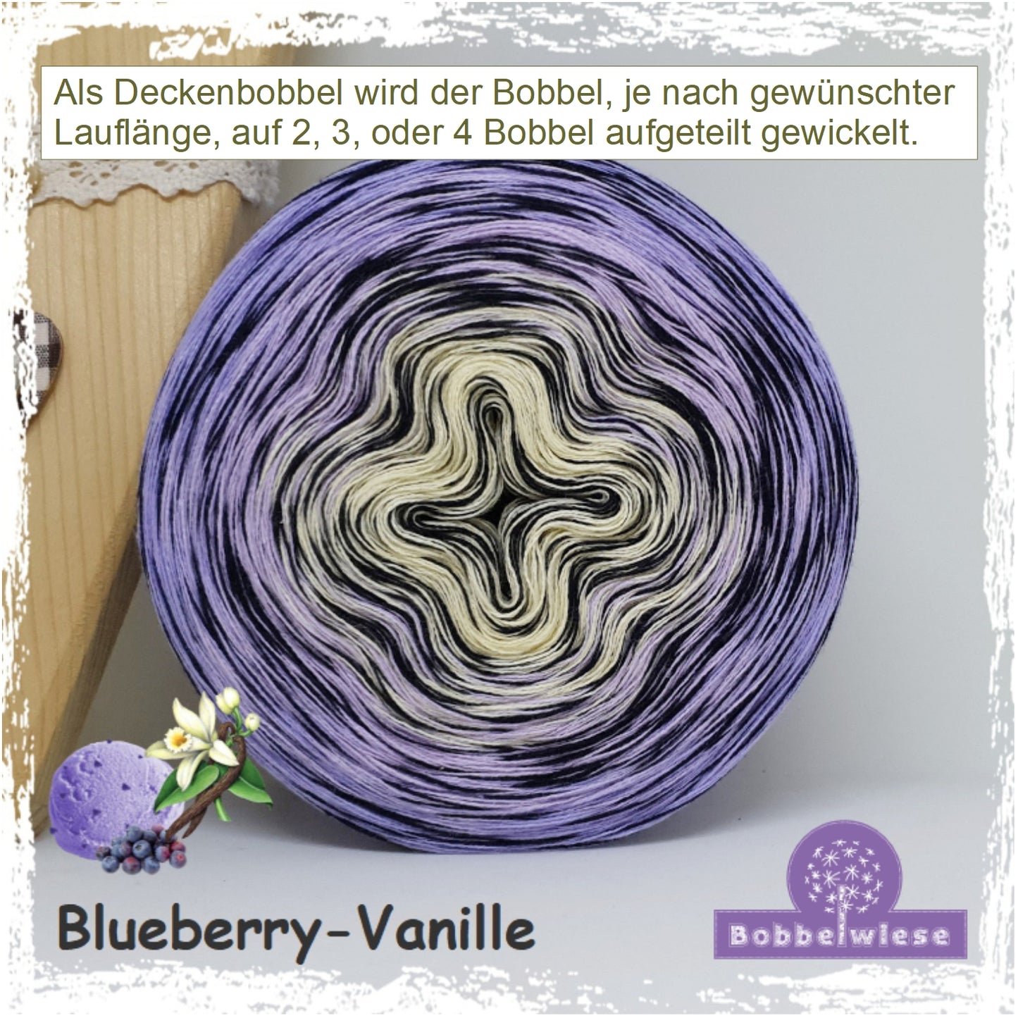 Deckenbobbel "Blueberry Vanille", ab 3000mLL