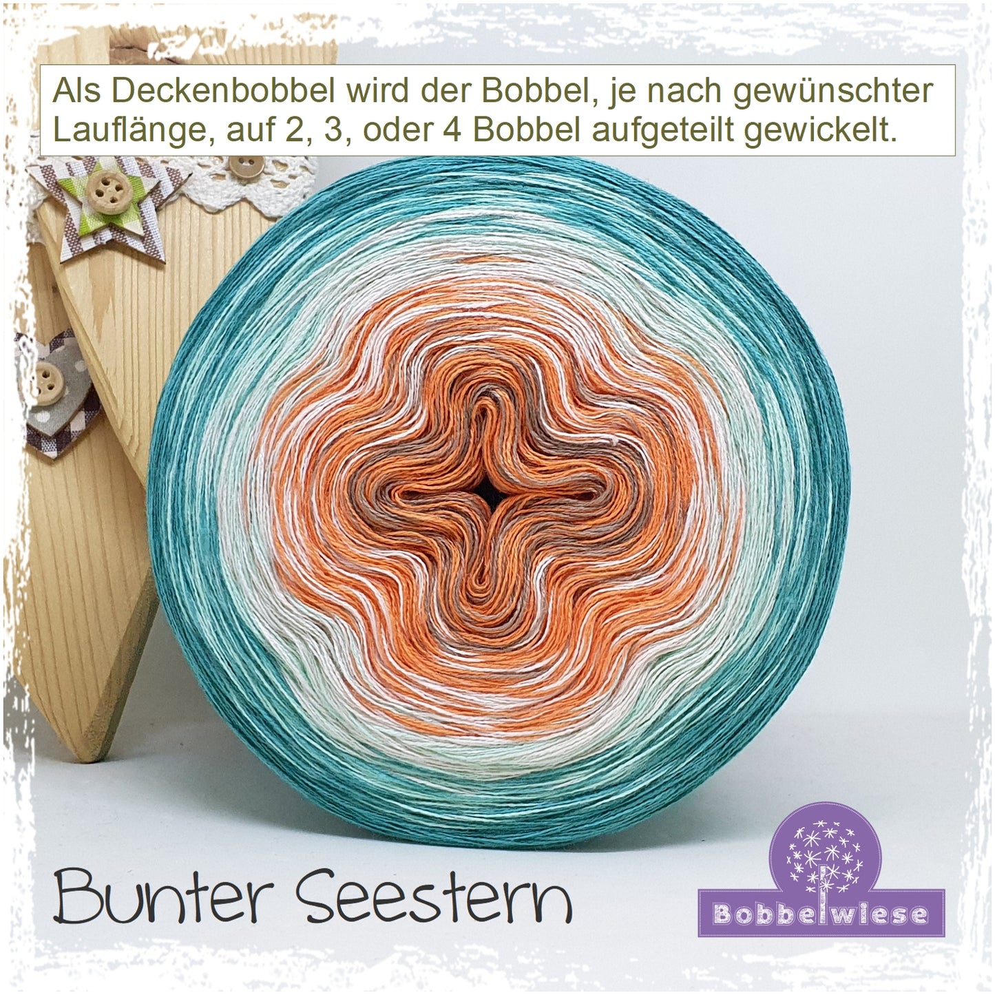 Deckenbobbel "Bunter Seestern", ab 3000mLL