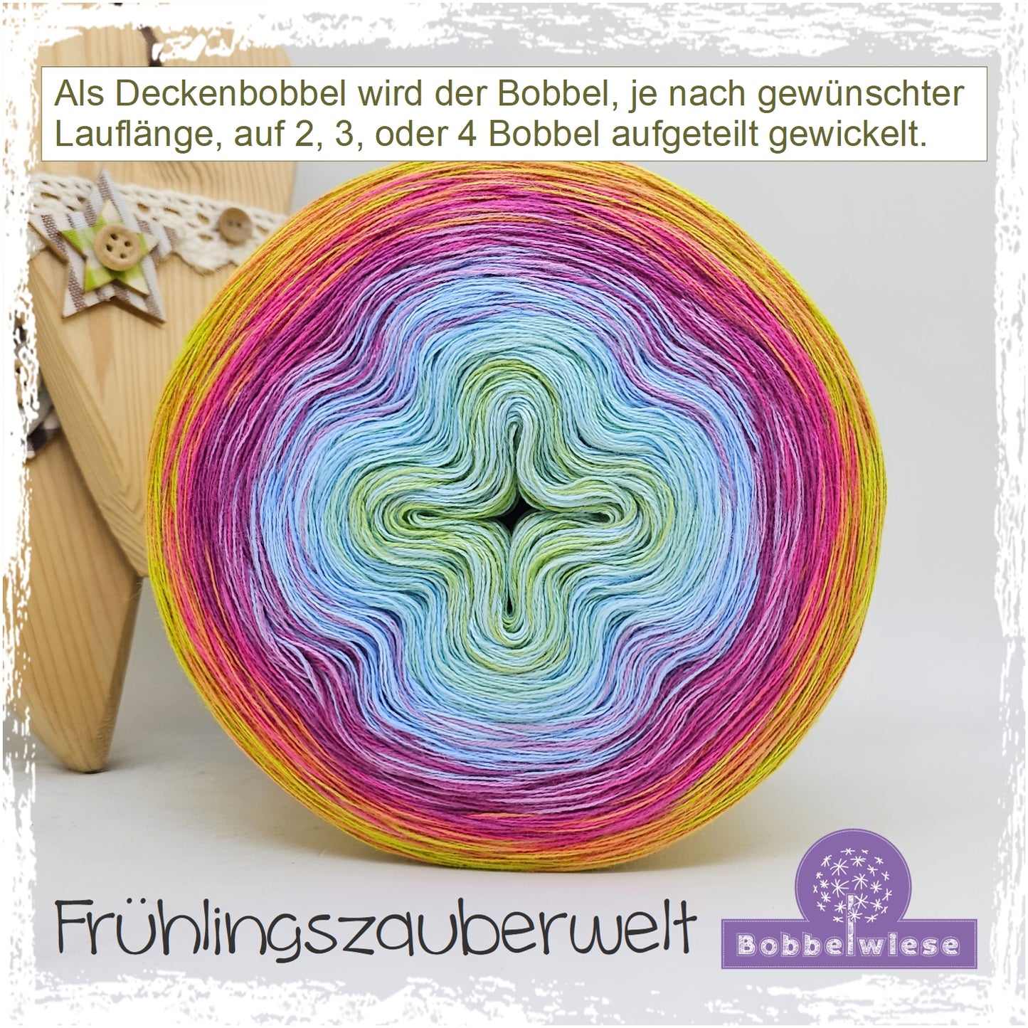 Deckenbobbel "Frühlingszauberwelt", große Lauflängen, mehrteilig