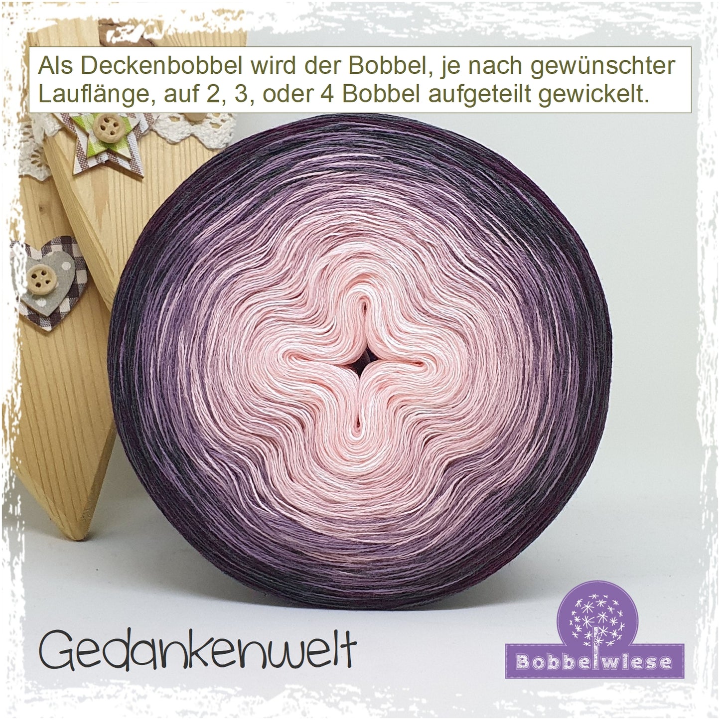 Deckenbobbel "Gedankenwelt", große Lauflängen, mehrteilig