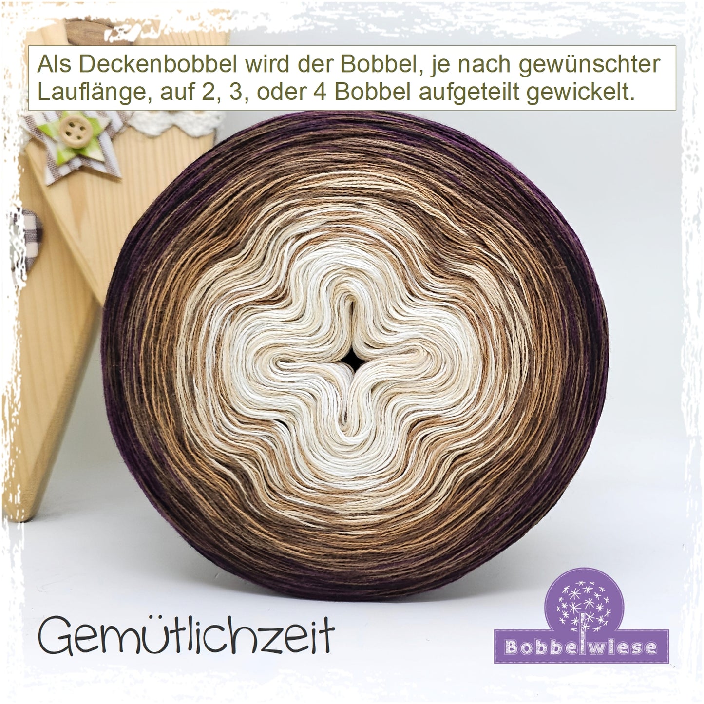 Deckenbobbel "Gemütlichzeit", große Lauflängen, mehrteilig
