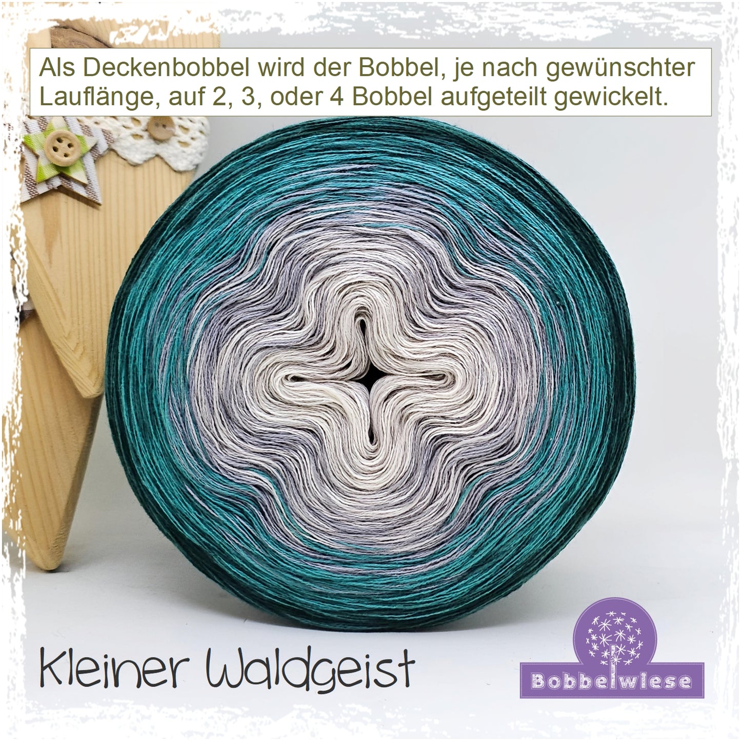 Deckenbobbel "Kleiner Waldgeist", große Lauflängen, mehrteilig