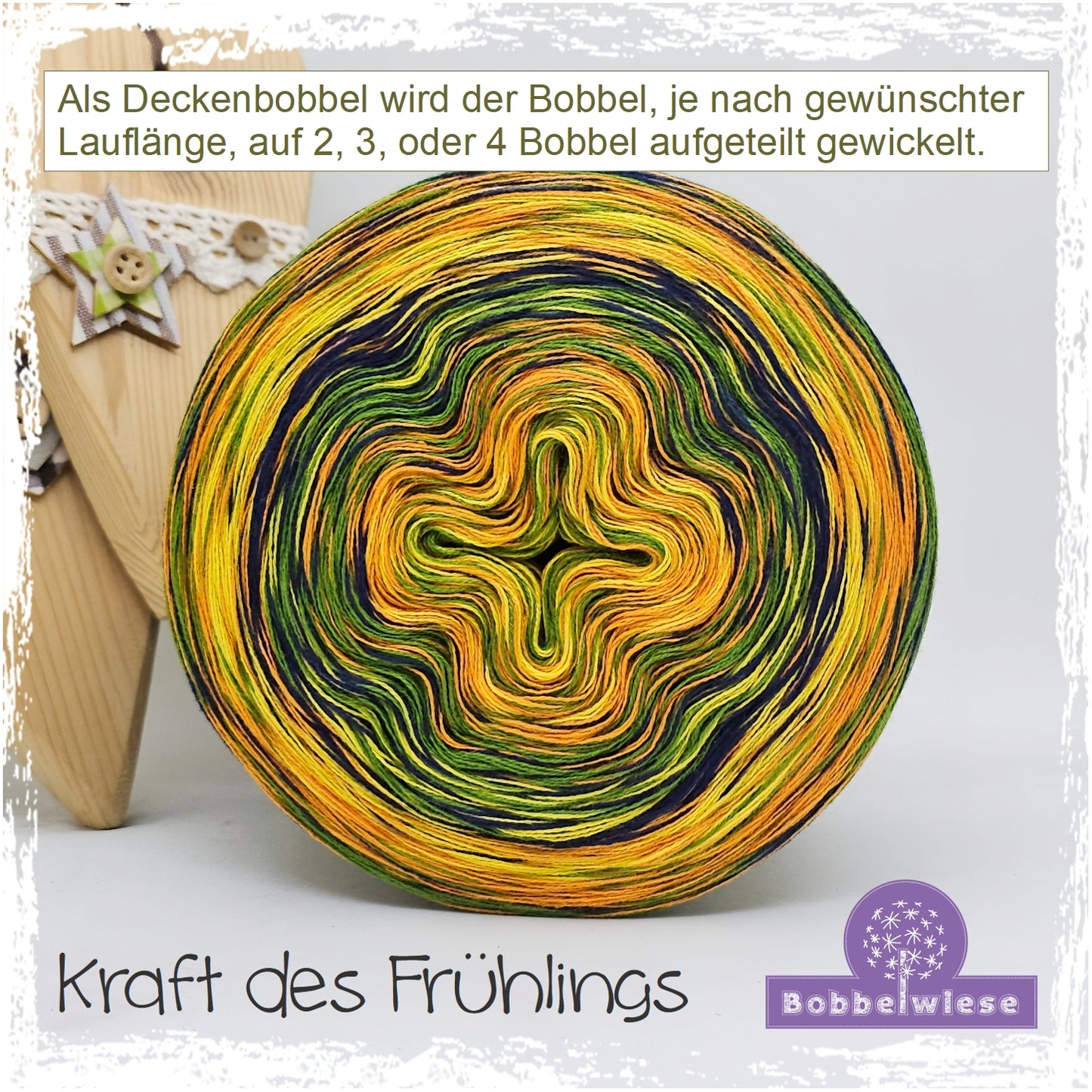 Deckenbobbel "Kraft des Frühlings", große Lauflängen, mehrteilig