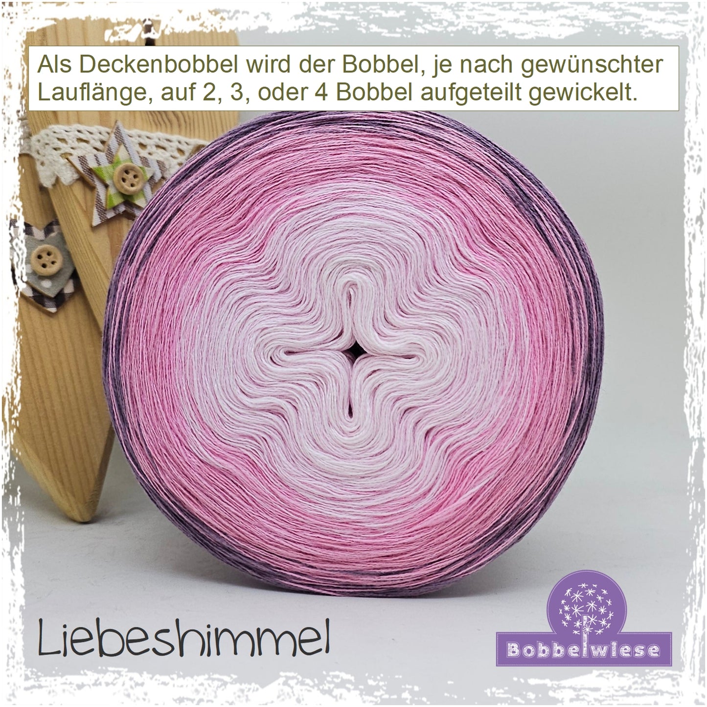 Deckenbobbel "Liebeshimmel", große Lauflängen, mehrteilig