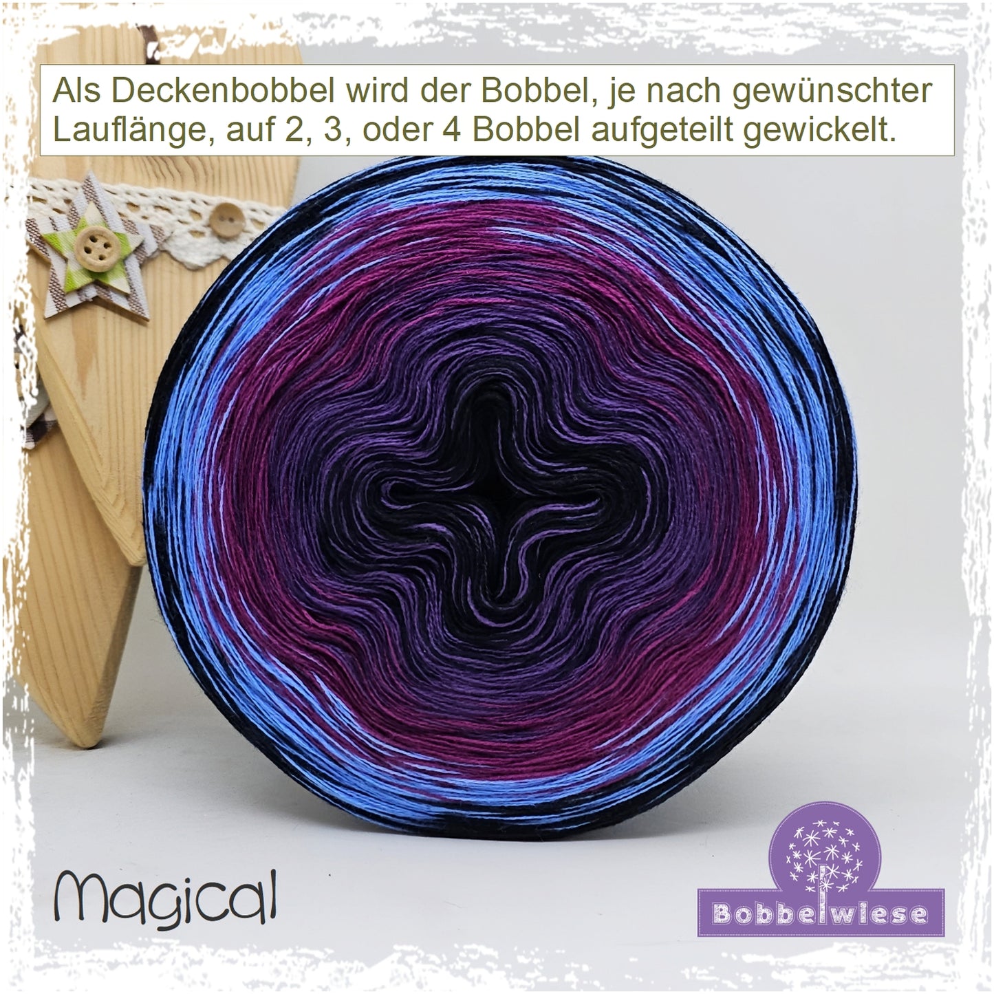 Deckenbobbel "Magical", große Lauflängen, mehrteilig