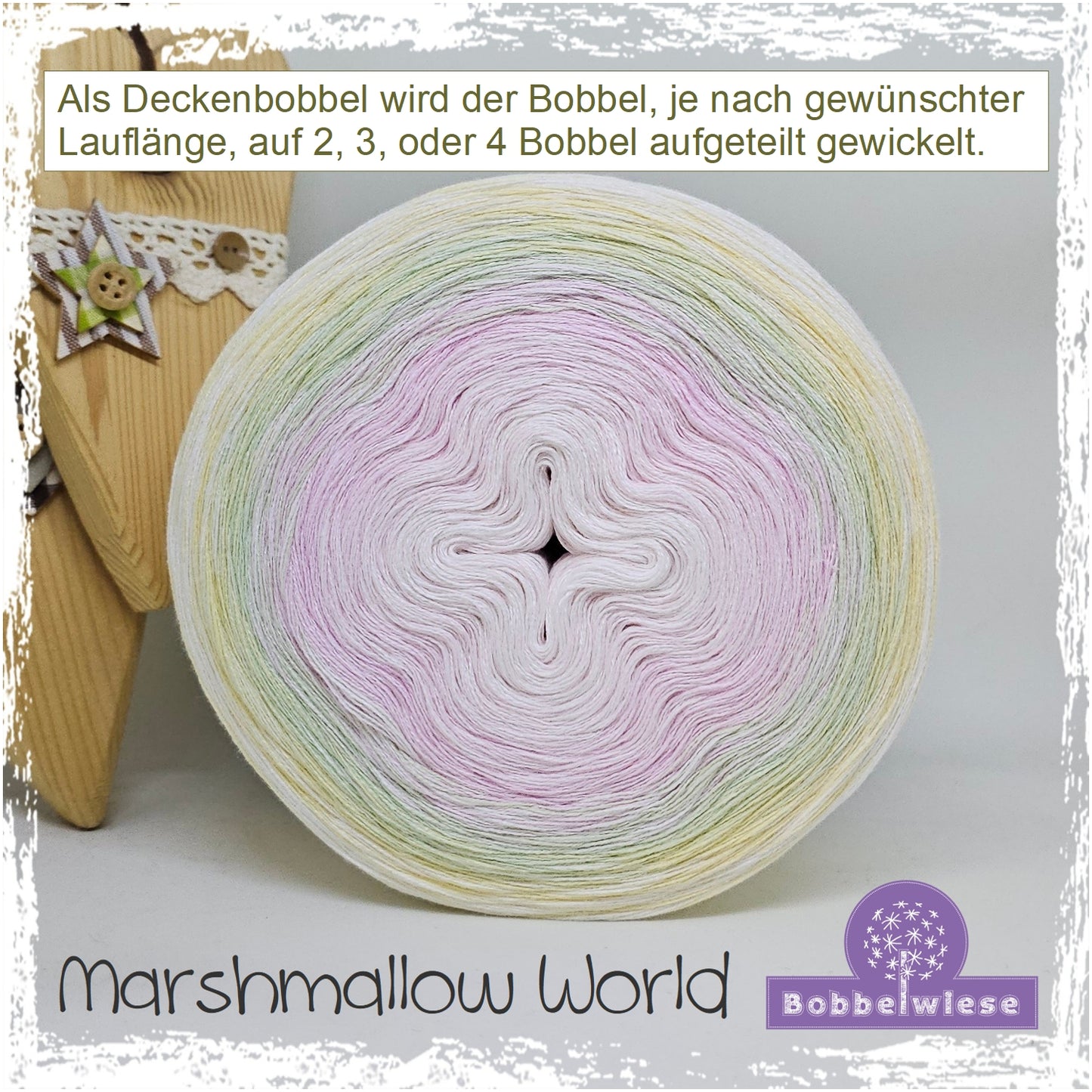 Deckenbobbel "Marshmallow World", große Lauflängen, mehrteilig