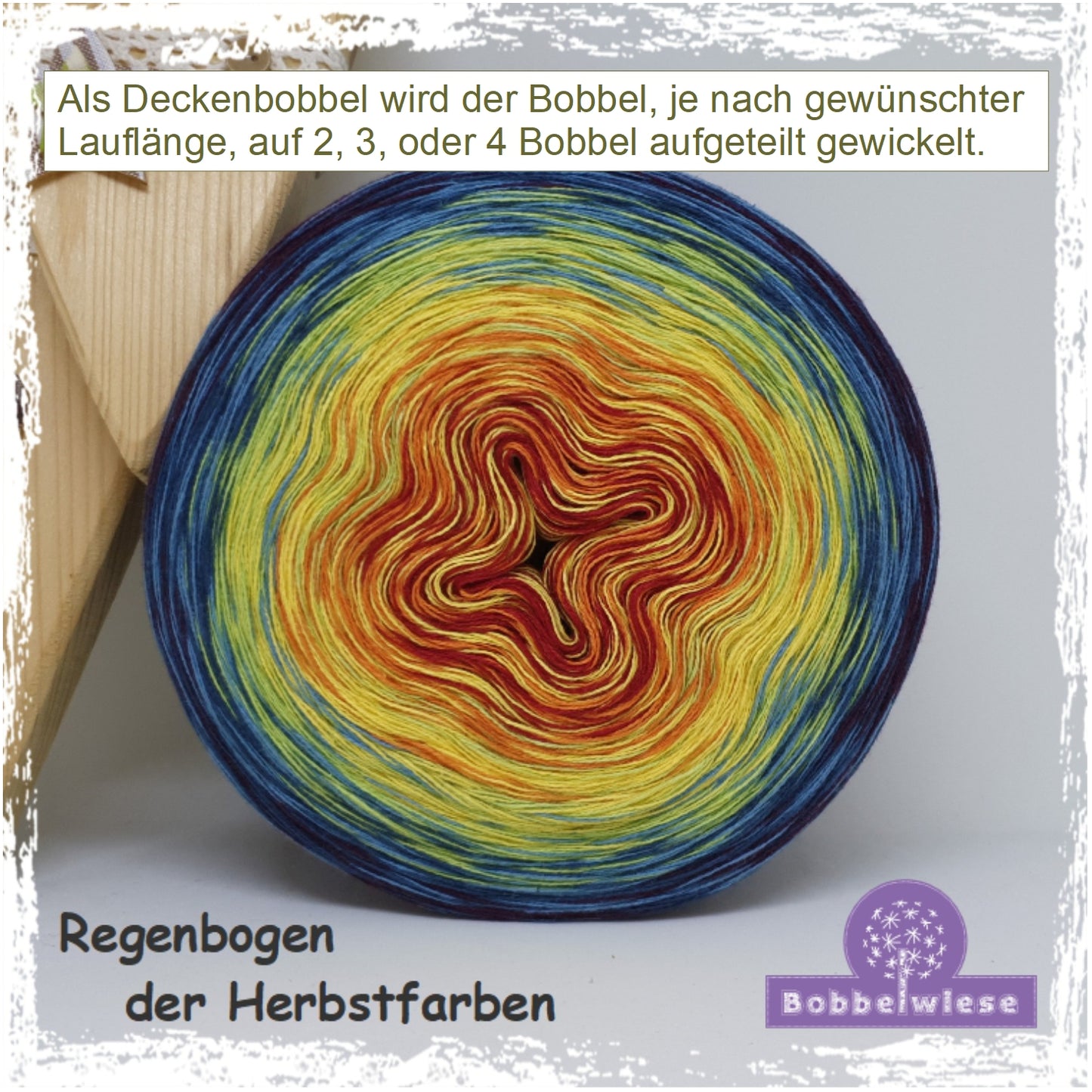 Deckenbobbel "Regenbogen der Herbstfarben", ab 3000mLL