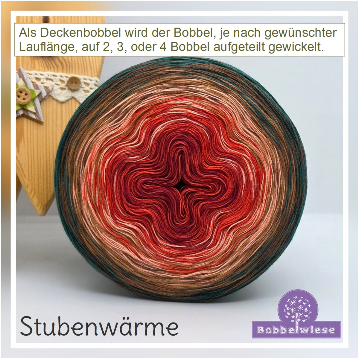 AKTION Deckenbobbel "Stubenwärme", große Lauflängen, mehrteilig