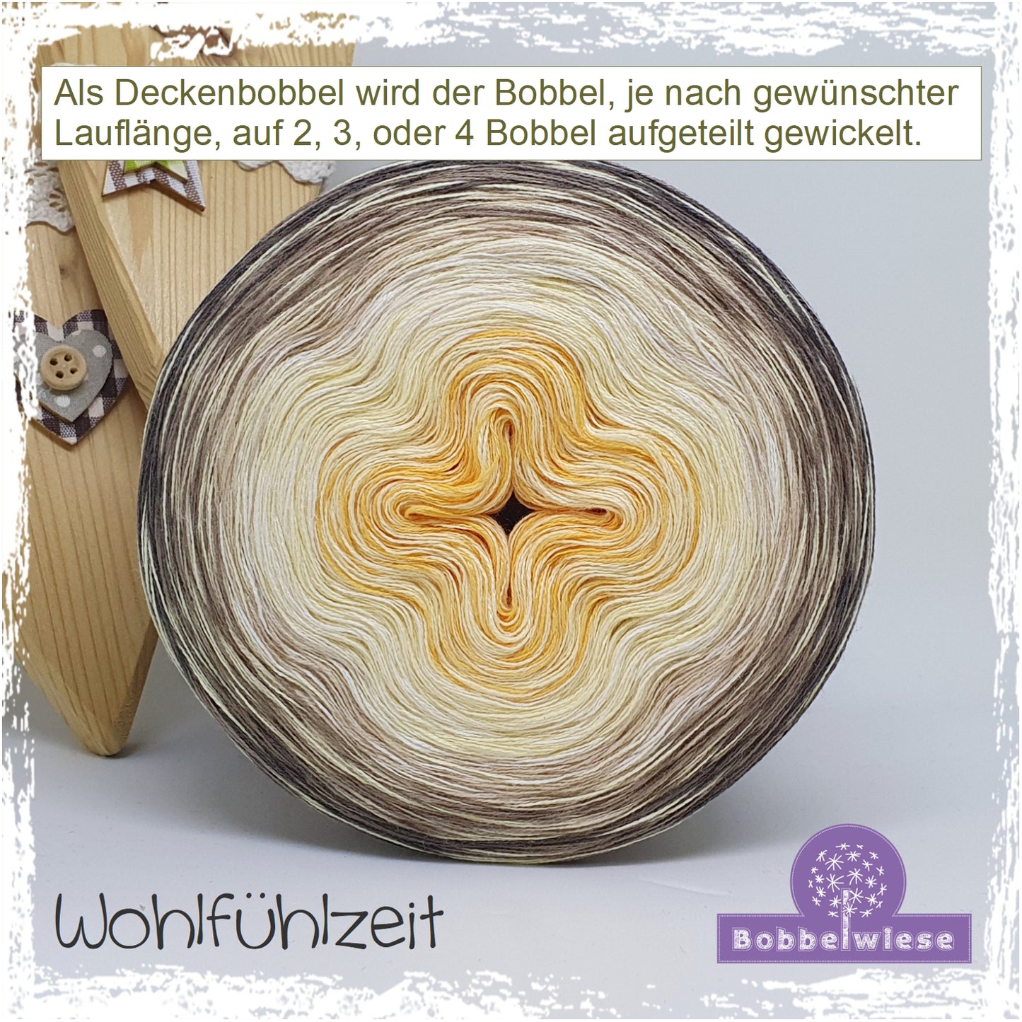 Deckenbobbel "Wohlfühlzeit", große Lauflängen, mehrteilig