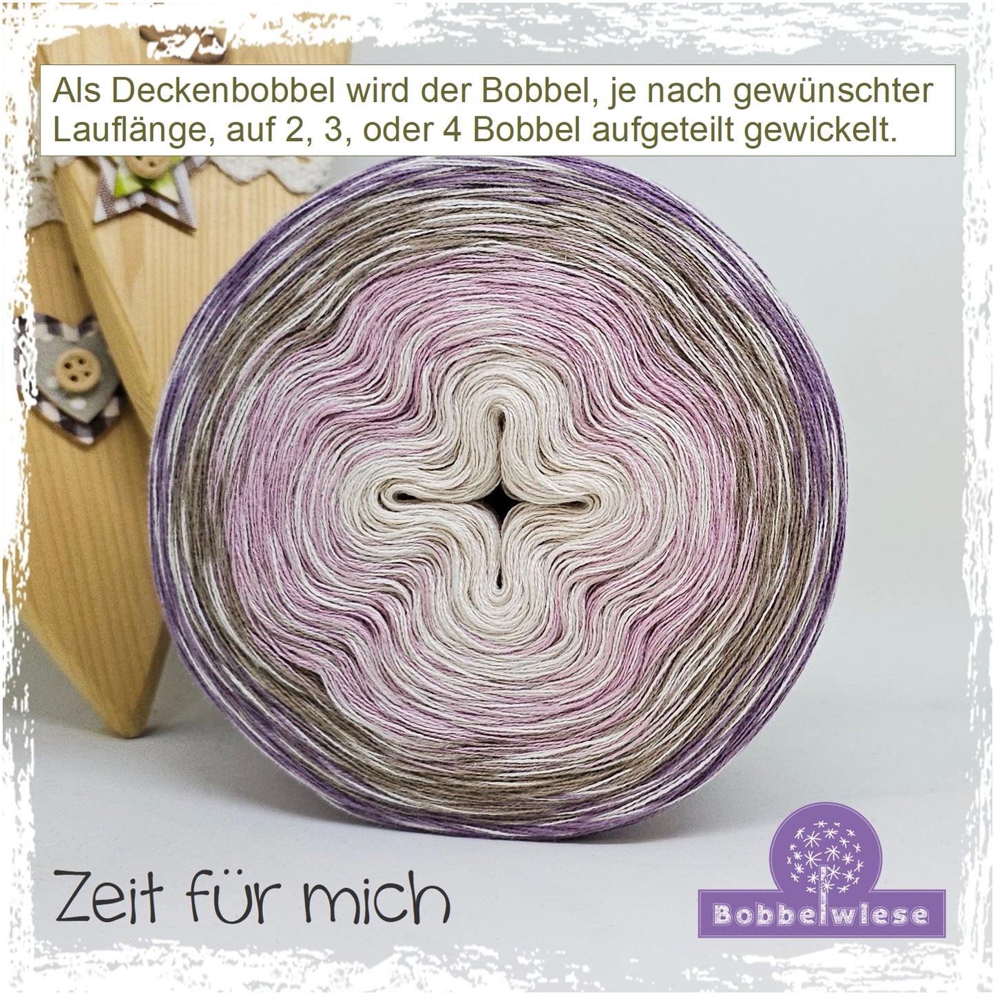 Deckenbobbel "Zeit für mich", große Lauflängen, mehrteilig