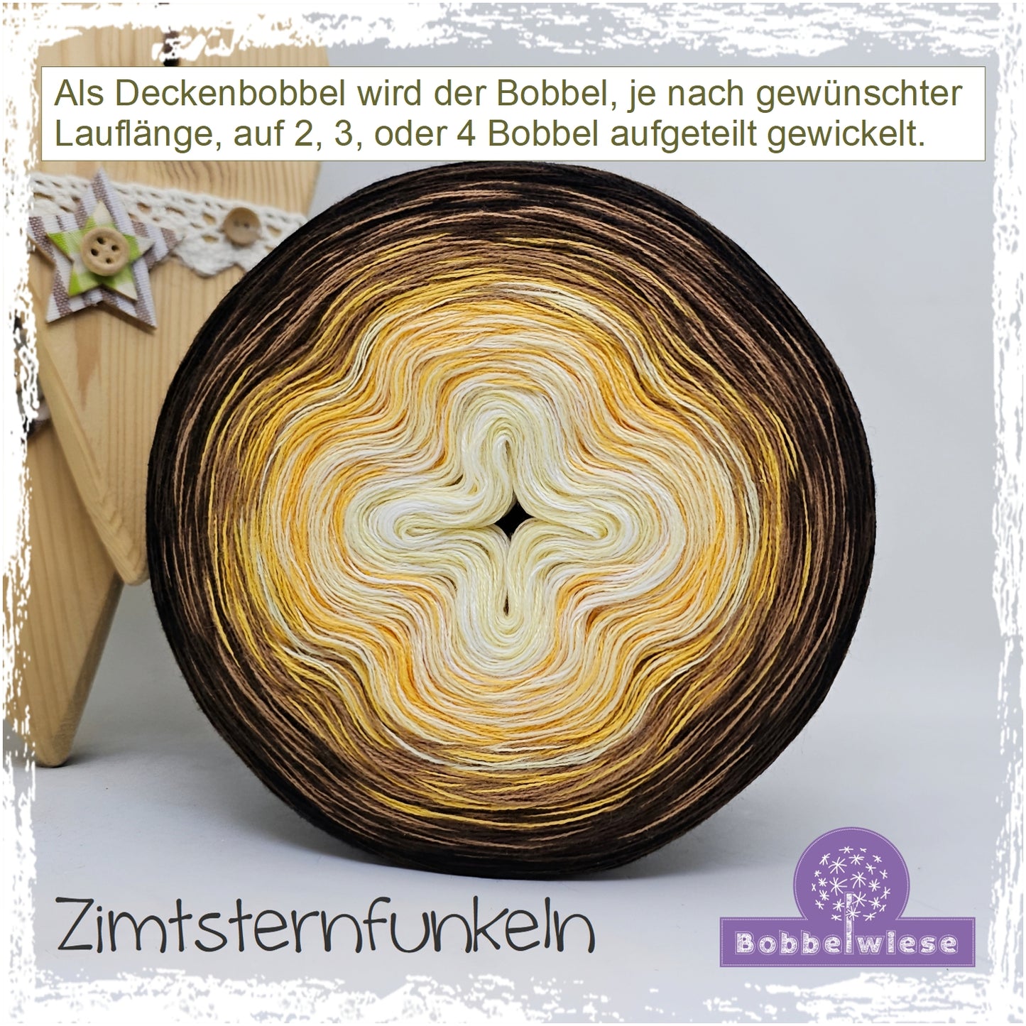 AKTION Deckenbobbel "Zimtsternfunkeln", große Lauflängen, mehrteilig