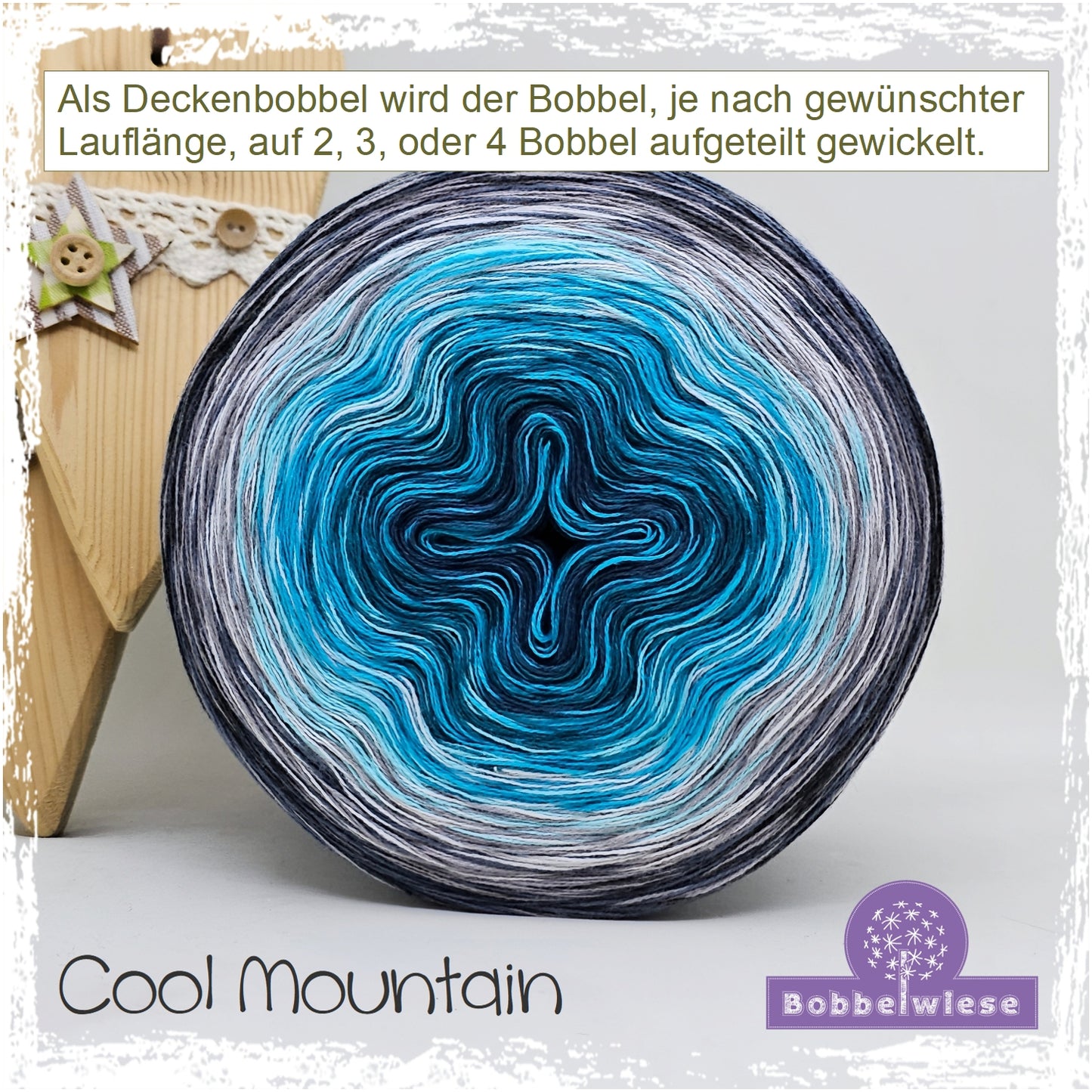 Deckenbobbel "Cool Mountain", große Lauflängen, mehrteilig