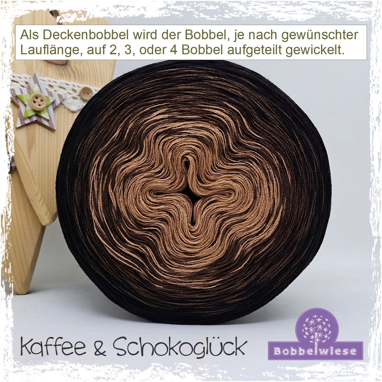 AKTION Deckenbobbel "Kaffee & Schokoglück", große Lauflängen, mehrteilig
