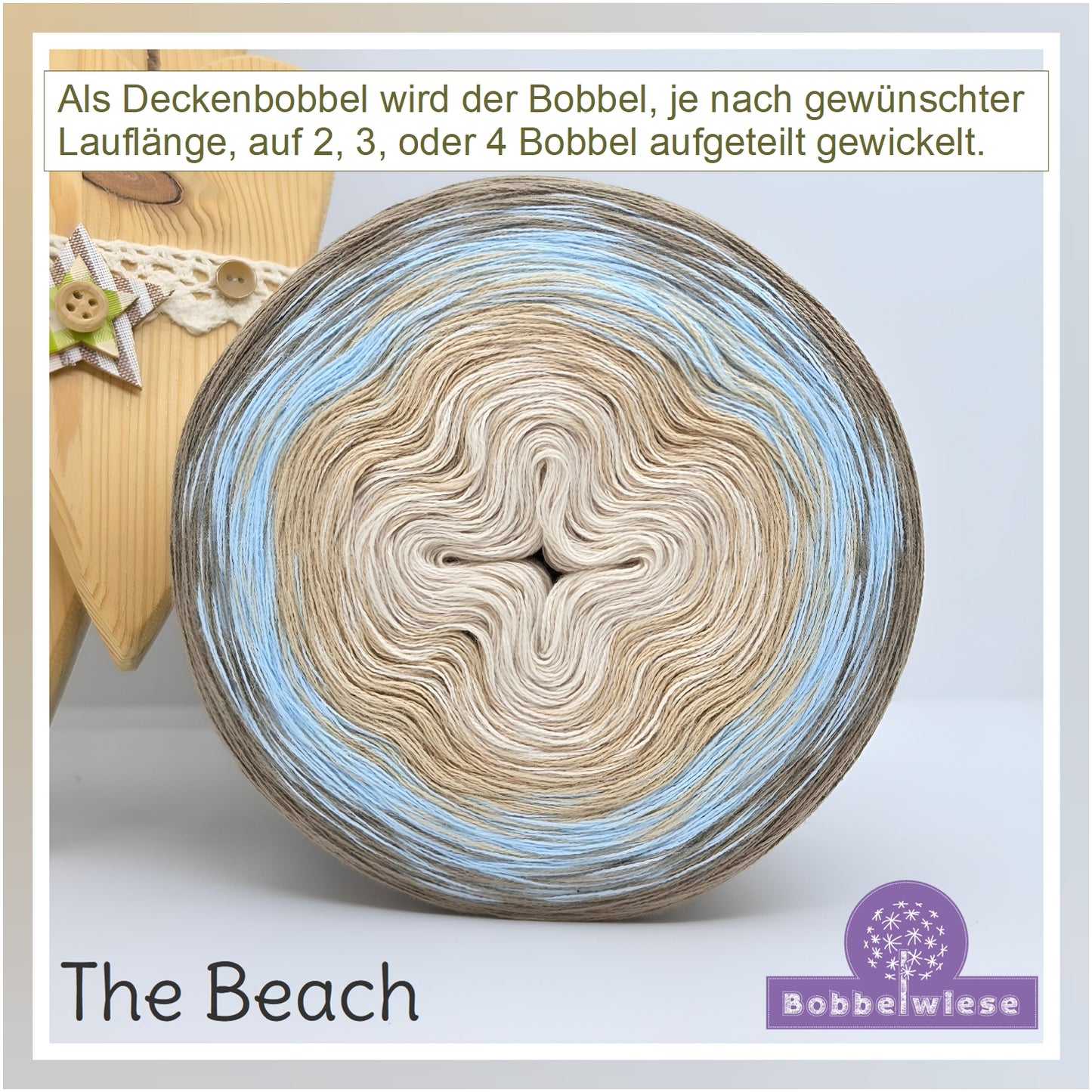 Deckenbobbel "The Beach", große Lauflängen, mehrteilig