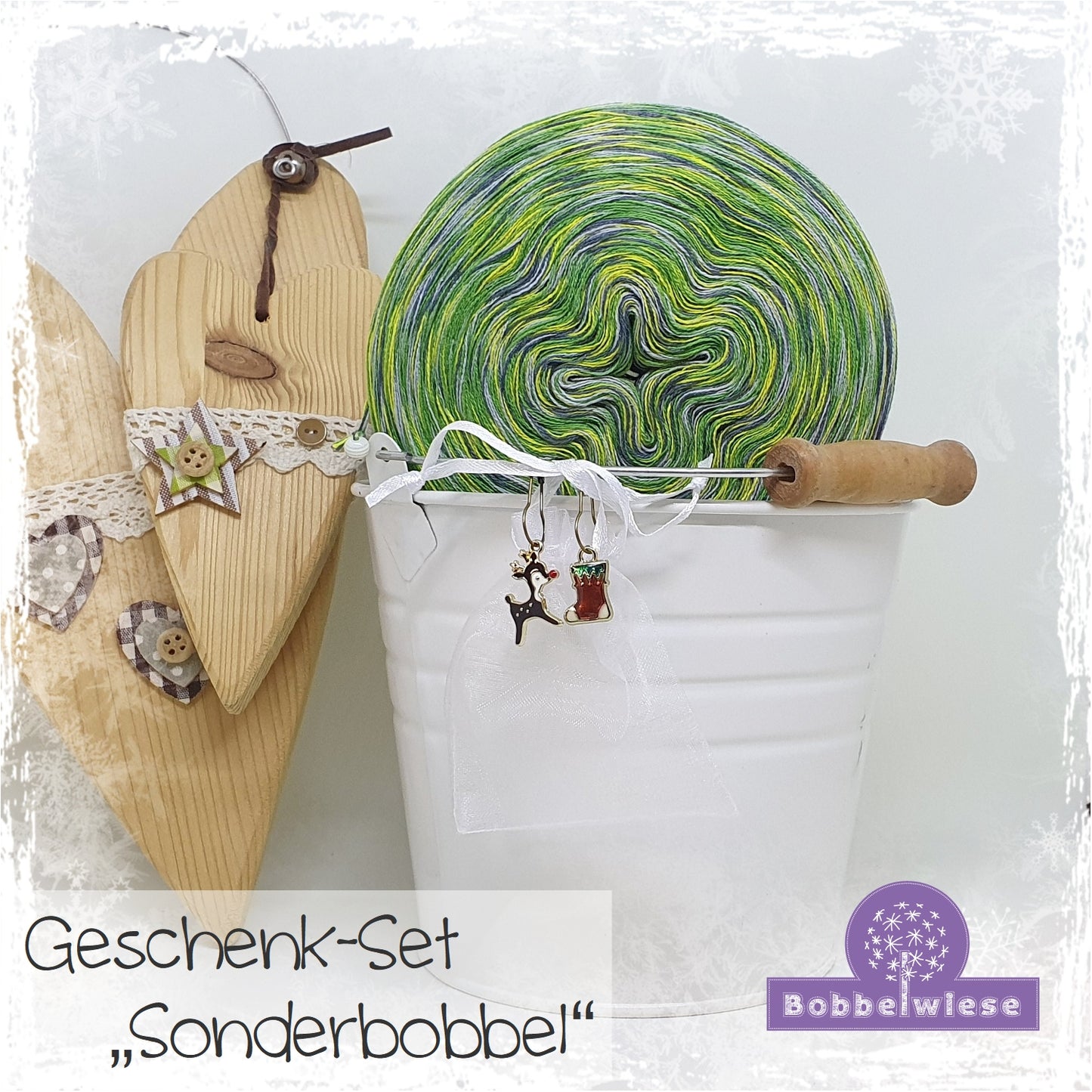 AKTION Geschenkset "Sonderbobbel", inkl. weihnachtlicher Maschenmarkierer
