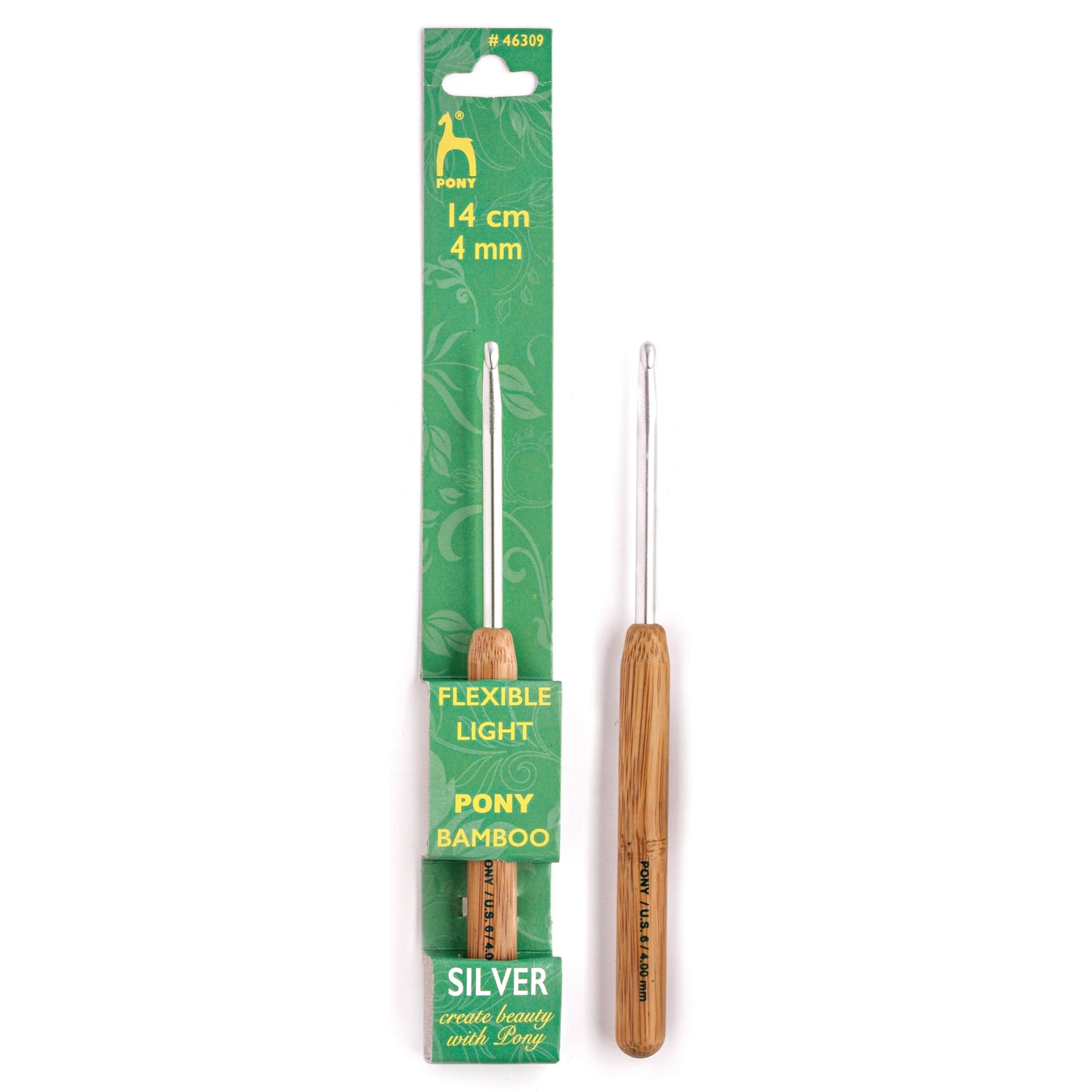 PONY Häkelnadel BAMBOO SILVER