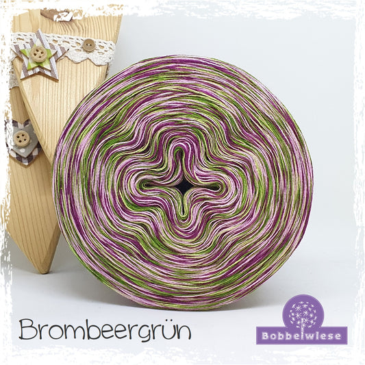 Bobbel meliert "Brombeergrün"