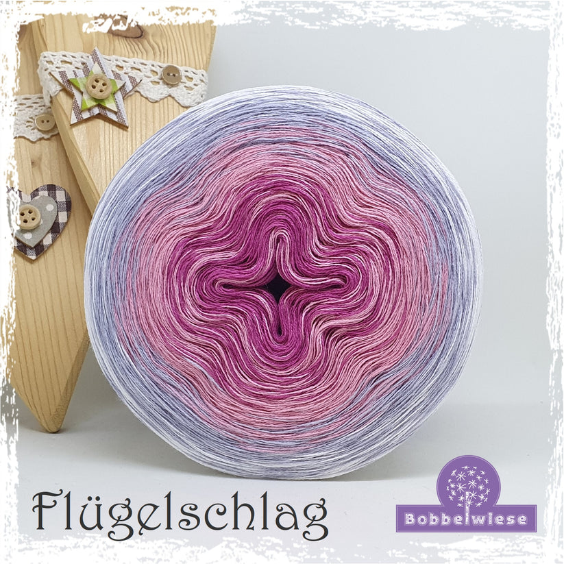 Bobbel "Flügelschlag" 4fädig, 600mLL (bereits fertig gewickelt)