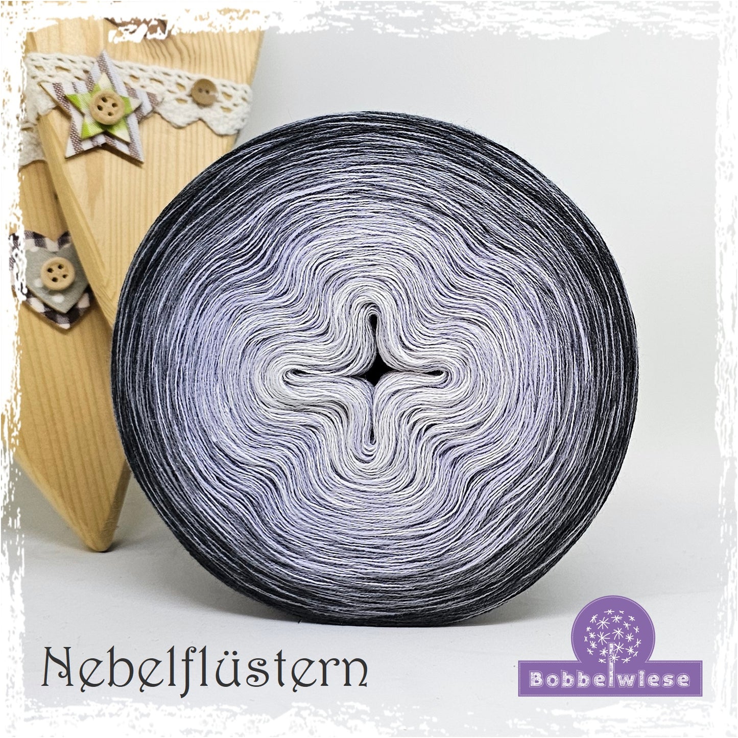 Bobbel "Nebelflüstern", Farbverlaufsgarn