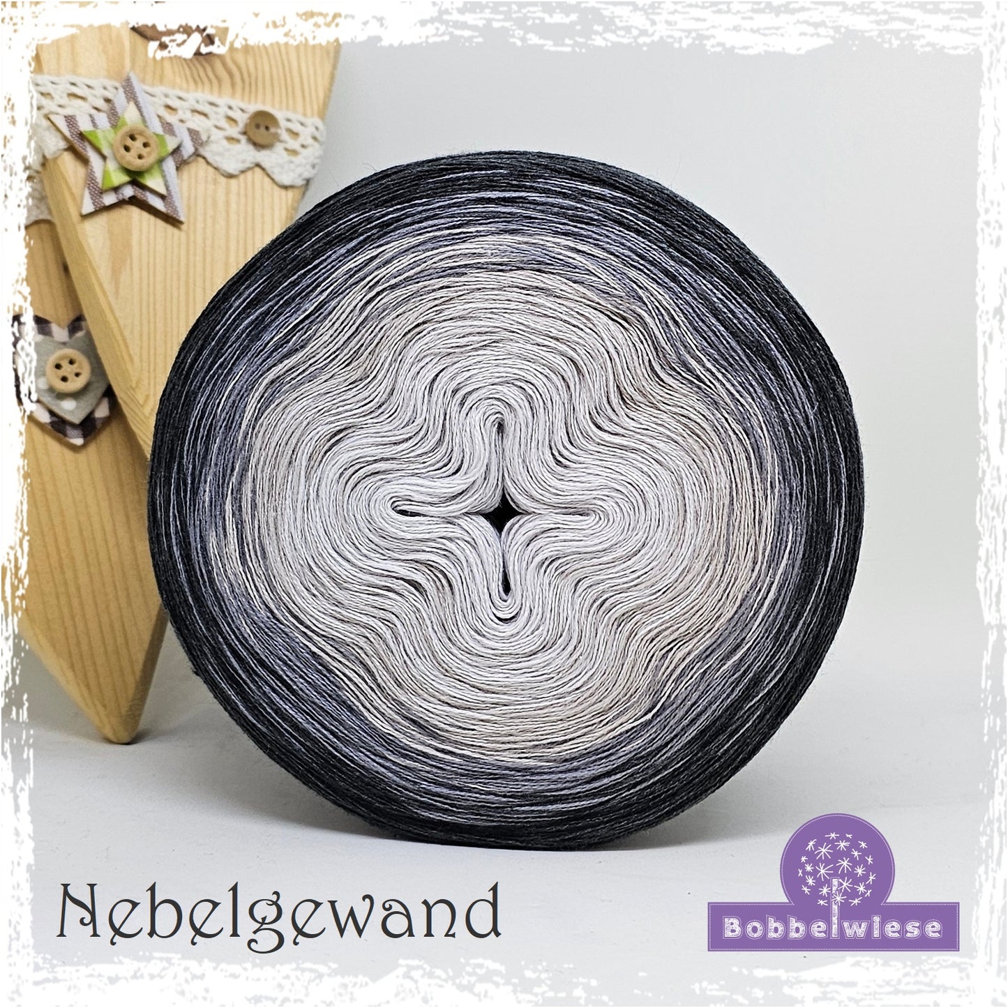 Bobbel "Nebelgewand", Farbverlaufsgarn