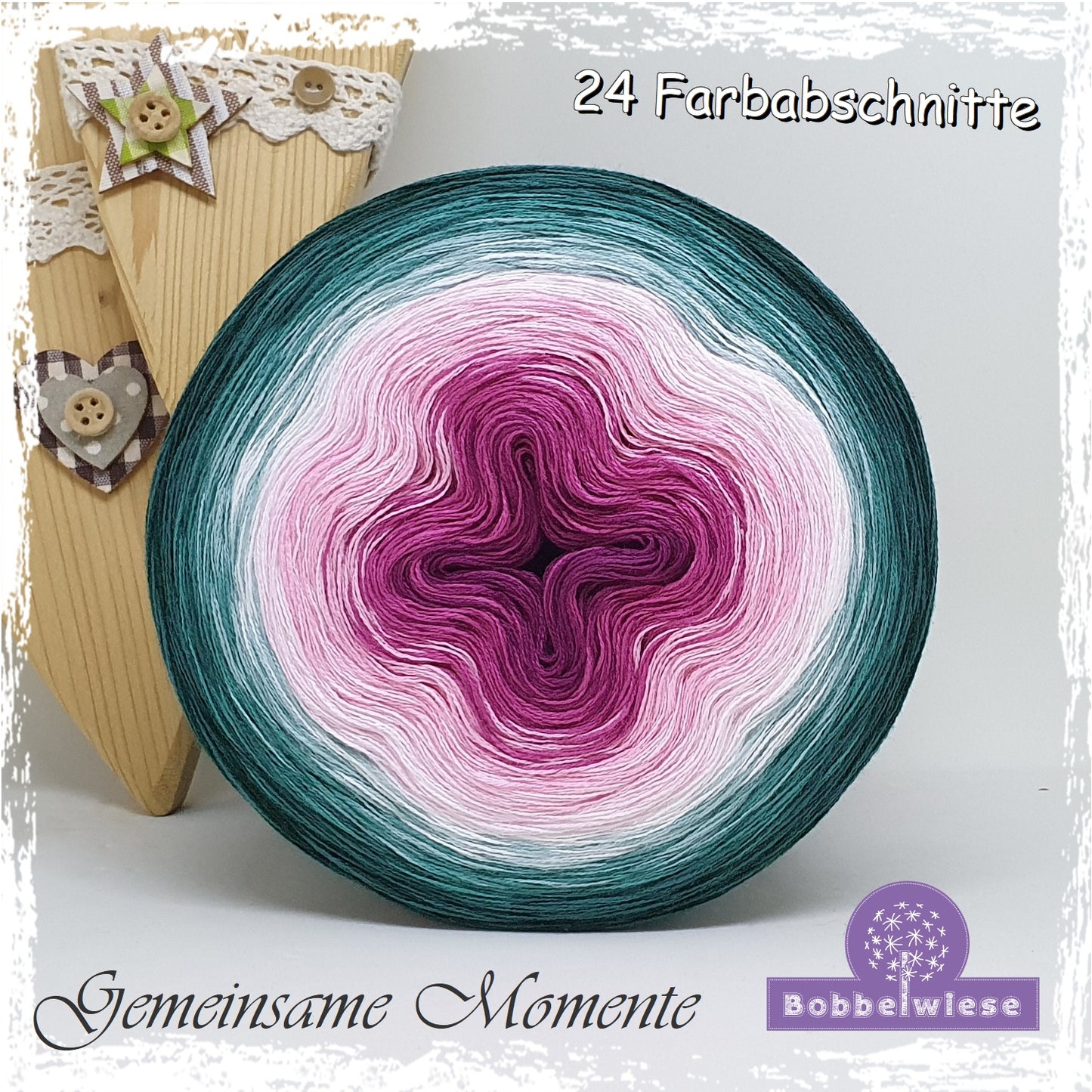 Bobbel "Gemeinsame Momente", 24 Farbabschnitte, 4fädig