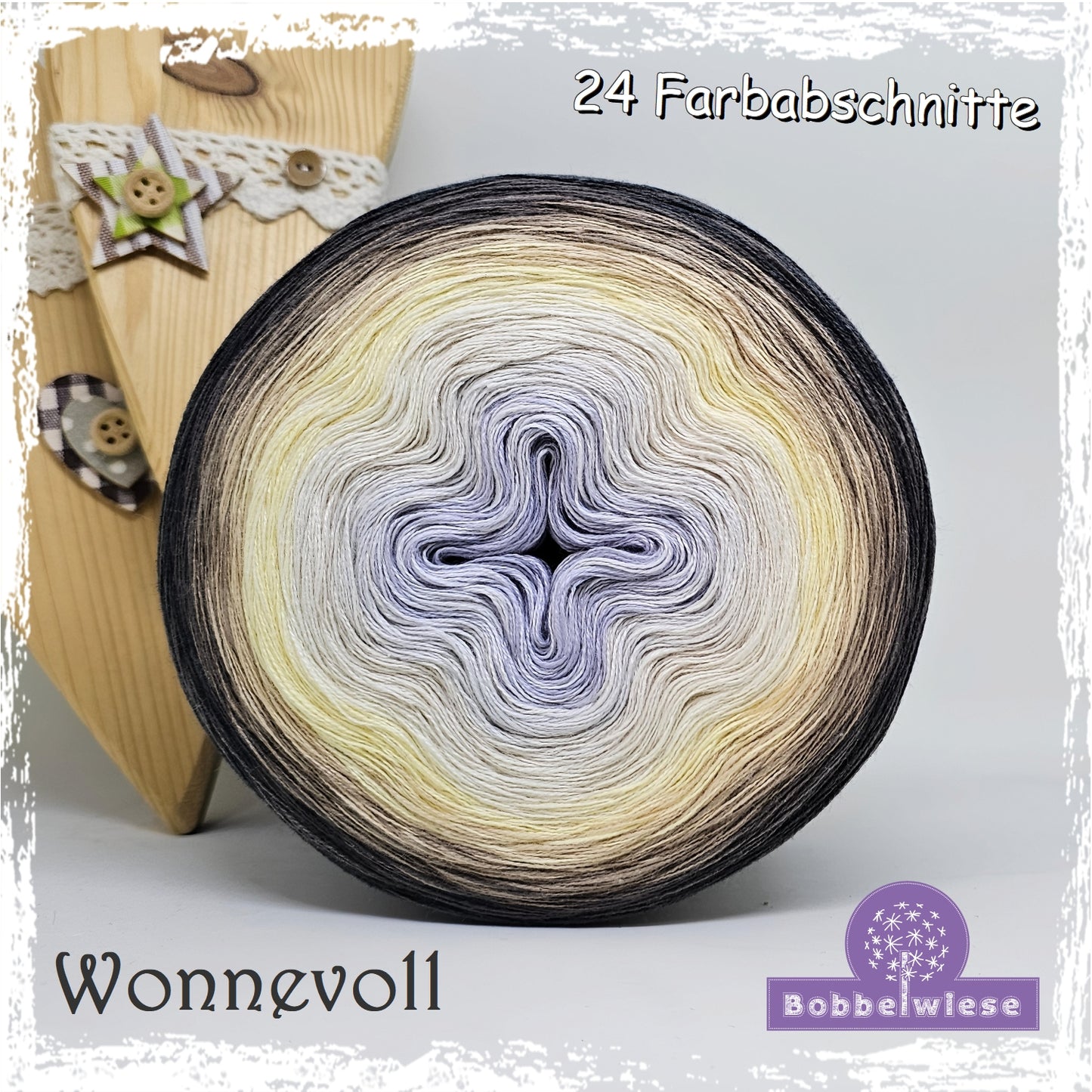 Bobbel "Wonnevoll", 24 Farbabschnitte, 4fädig