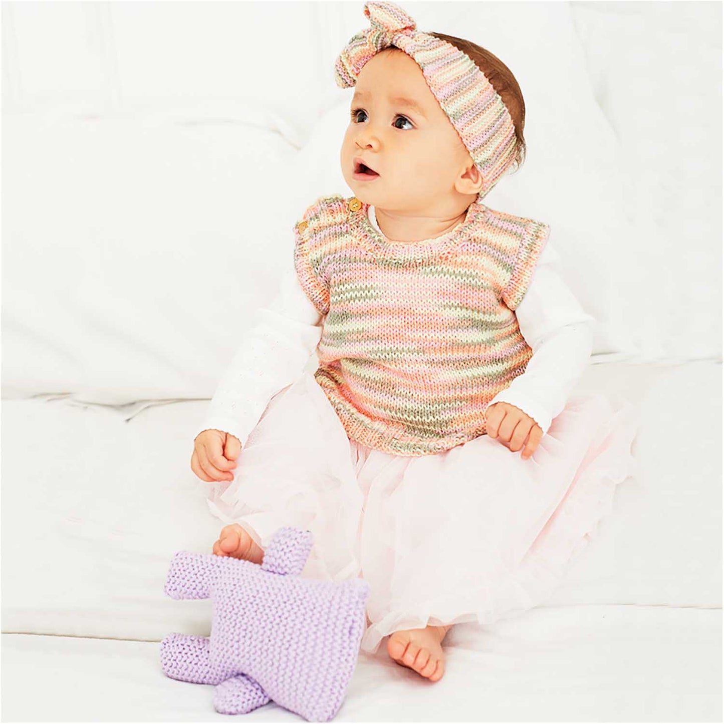 Rico Design Baby Cotton Soft Print dk 50g 125m, rose-oliv (030)