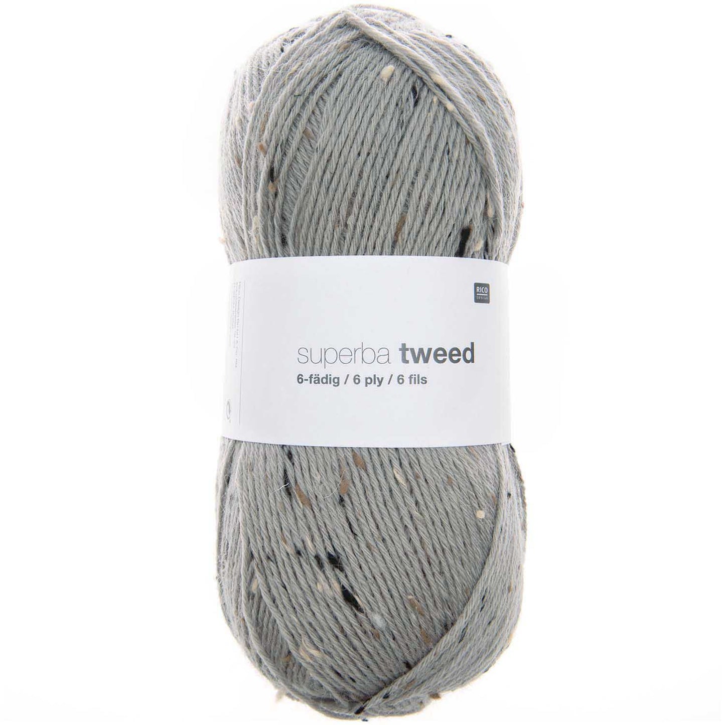 Rico Design Superba Tweed, 6-fädig, 150g, 375m, mauve, Sockenwolle