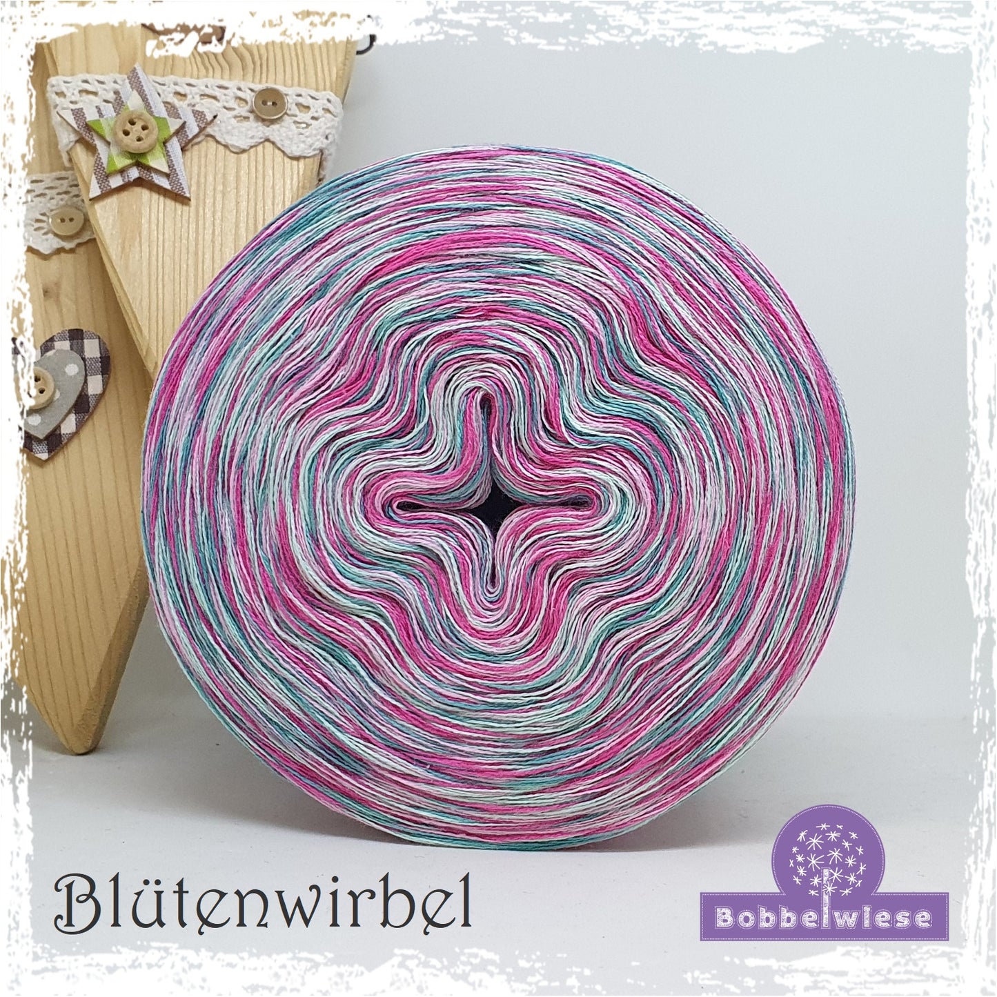Bobbel meliert "Blütenwirbel"