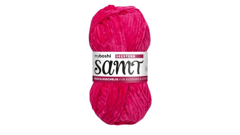 myboshi Samt (mehrere Farben zur Auswahl): weiche Chenille-Wolle zum Häkeln und Stricken