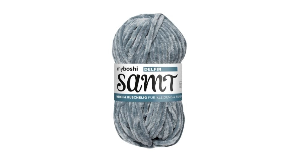 myboshi Samt (mehrere Farben zur Auswahl): weiche Chenille-Wolle zum Häkeln und Stricken