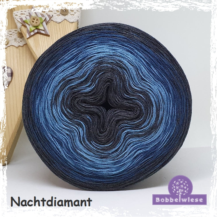 Bobbel "Nachtdiamant", Farbverlaufsgarn