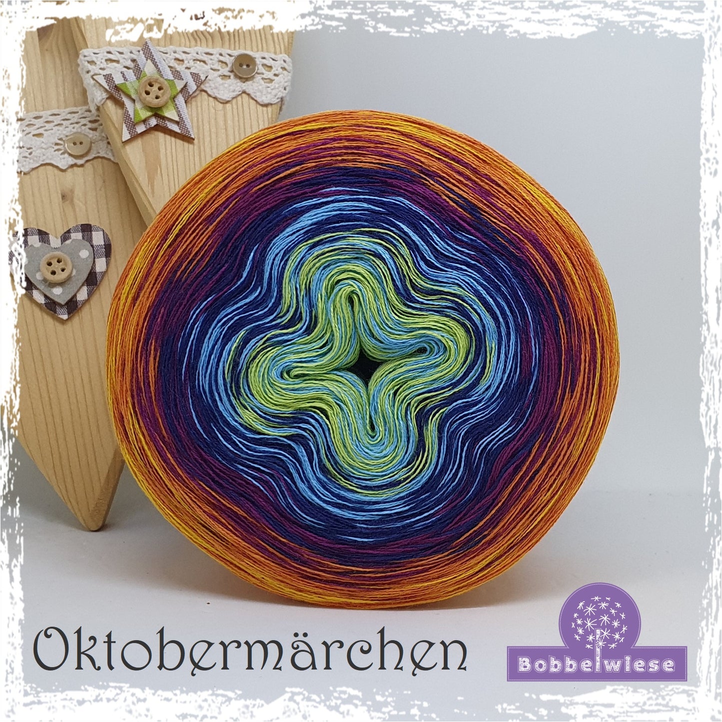 Bobbel "Oktobermärchen", Farbverlaufsgarn