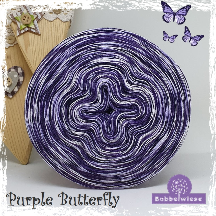 Bobbel meliert "Purple Butterfly"