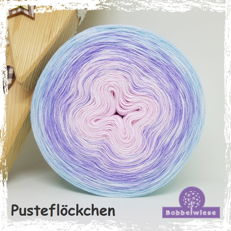 Bobbel "Pusteflöckchen", Farbverlaufsgarn