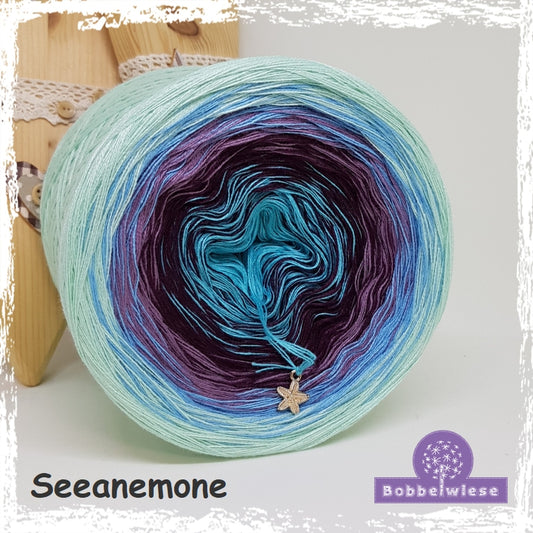 Bobbel "Seeanemone", Farbverlaufsgarn