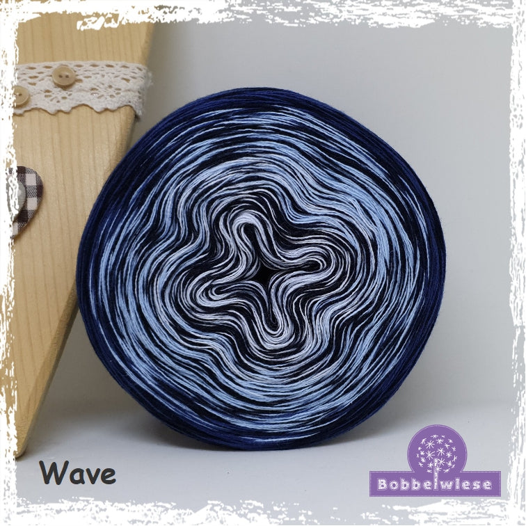 Bobbel "Wave", Farbverlaufsgarn
