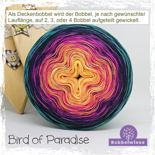 Deckenbobbel / mehrteiliger Bobbel "Bird of Paradise", große Lauflängen wählbar