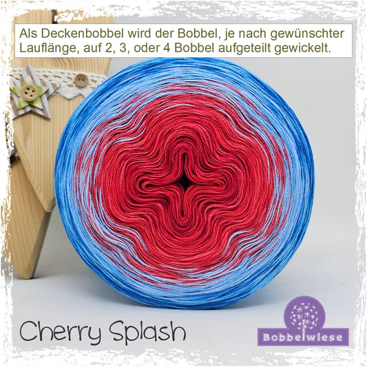 Deckenbobbel "Cherry Splash", große Lauflängen, mehrteilig
