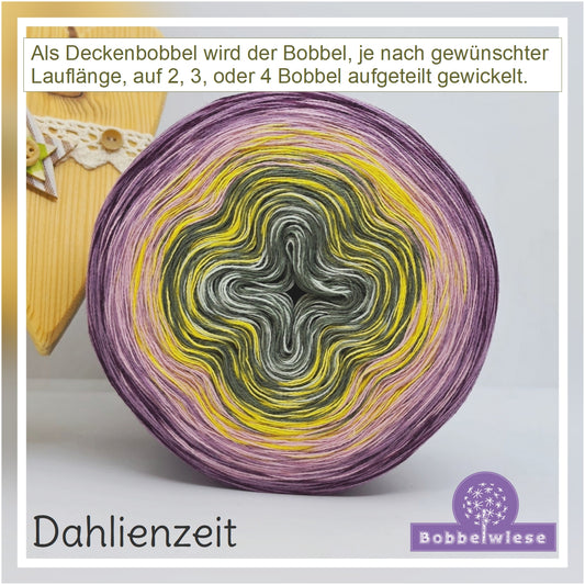 Deckenbobbel "Dahlienzeit", große Lauflängen, mehrteilig