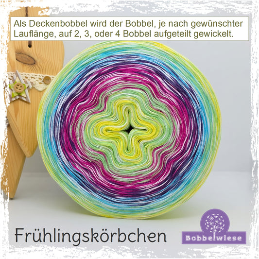 Deckenbobbel "Frühlingskörbchen", große Lauflängen, mehrteilig