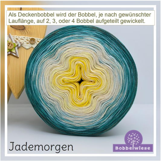 Deckenbobbel "Jademorgen", große Lauflängen, mehrteilig