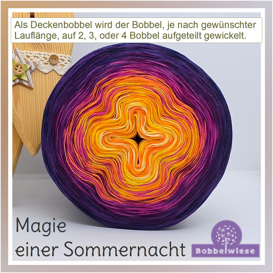 Deckenbobbel "Magie einer Sommernacht", große Lauflängen, mehrteilig