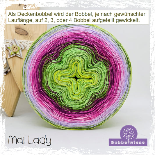 Deckenbobbel "Mai Lady", große Lauflängen, mehrteilig