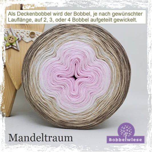 Deckenbobbel "Mandeltraum", große Lauflängen, mehrteilig