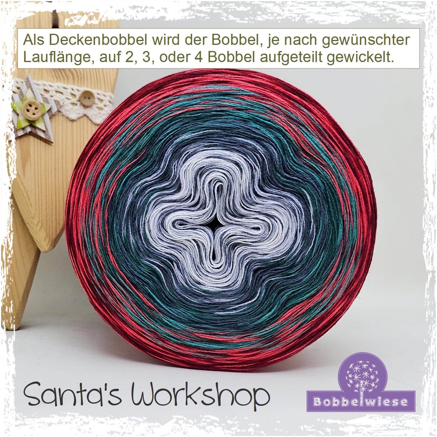 Deckenbobbel "Santa's Workshop", große Lauflängen, mehrteilig